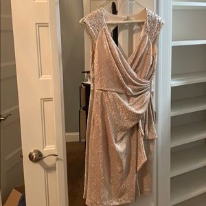 Sparkly pink formal dress (midi)